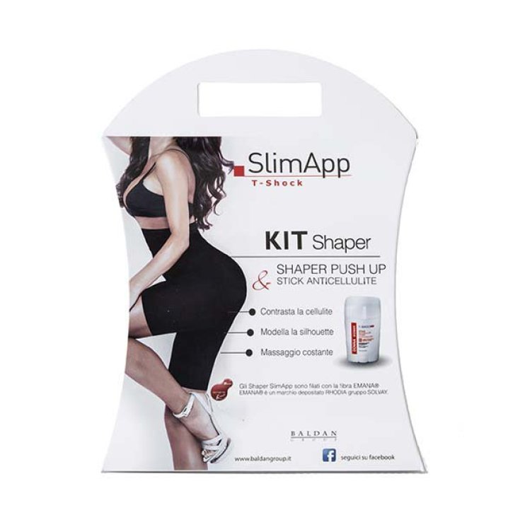 Baldan SlimApp T-Shock Kit Shaper Push Up Taille M + Stick Anti-cellulite