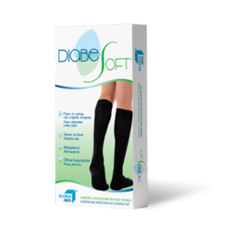 Gloria Med Diabesoft Mi-bas Couleur Noir Taille L