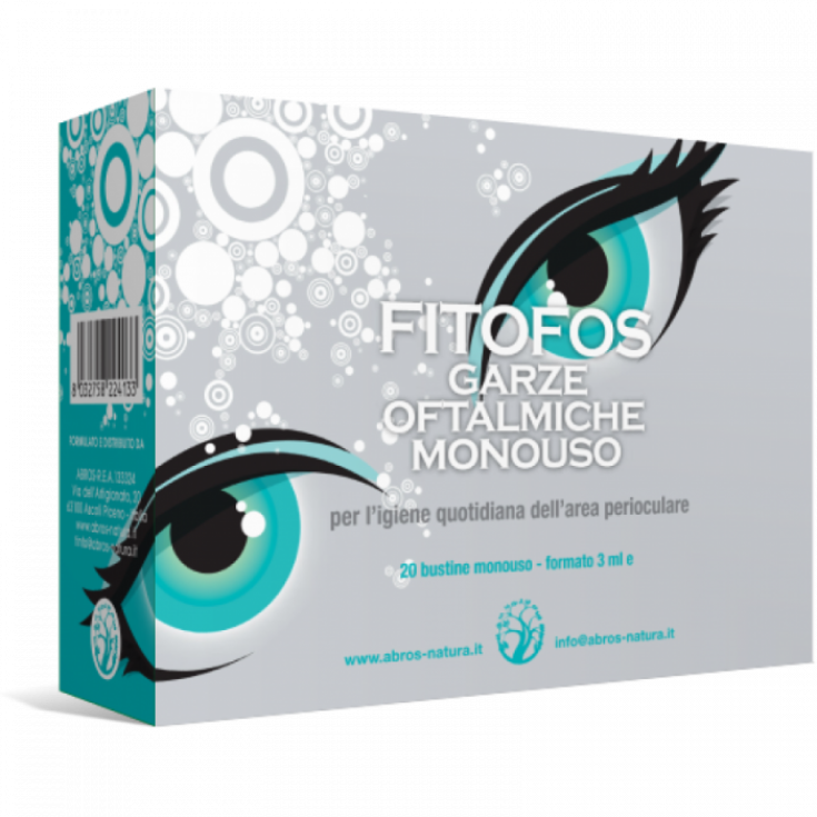 Abros Fitofos 20 lingettes pour les yeux