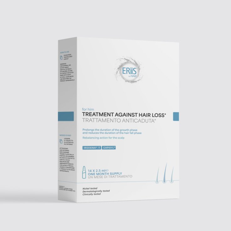 Eriis Traitement Anti Chute de Cheveux pour Homme 14 Ampoules