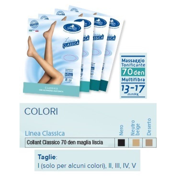 Collants Desa Sauber 70 Denari Smooth Jersey Noir Taille 1