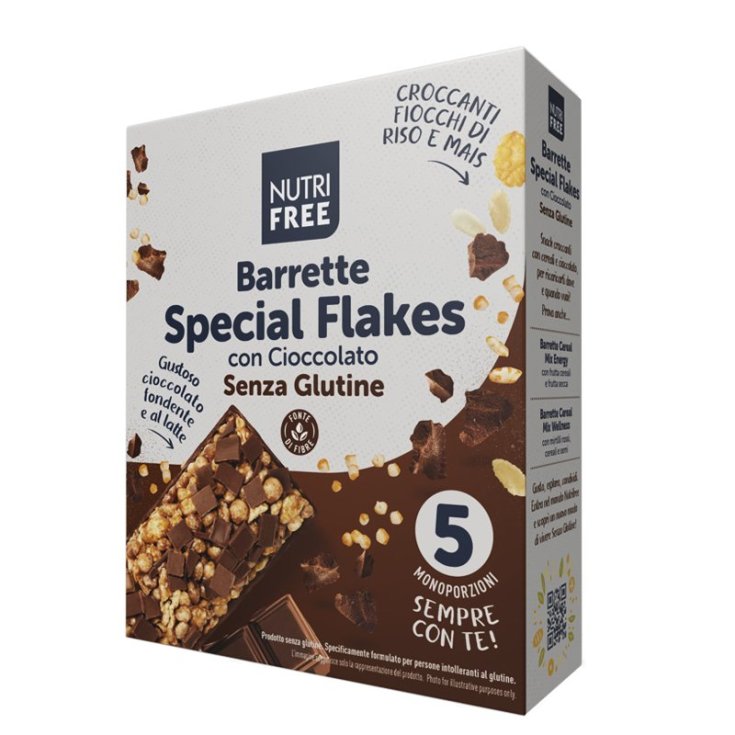 Nutrifree Special Flakes Barres Au Chocolat Sans Gluten 24,8gx5