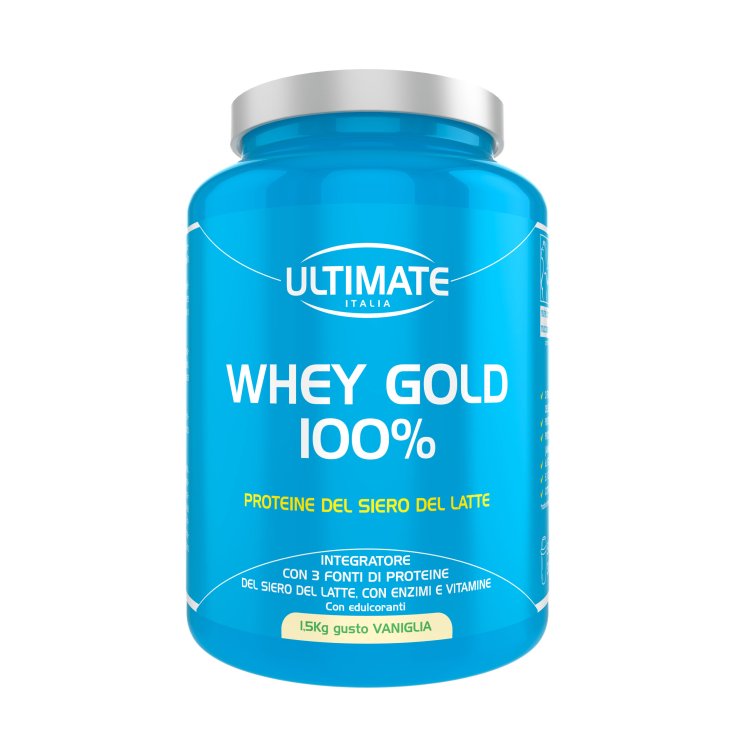 Ultimate Sport Whey Gold Complément Alimentaire 100% Saveur Vanille 1,5Kg