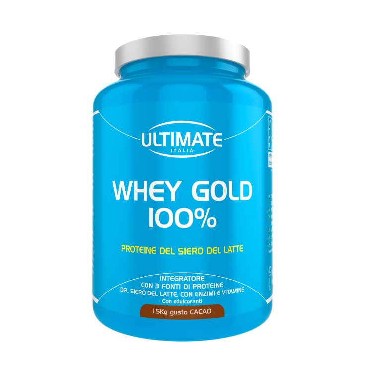 Ultimate Sport Whey Gold Complément Alimentaire Goût 100% Cacao 1,5Kg