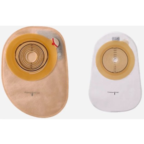 Esteem Body™ Sac fermé, opaque avec fenêtre et filtre, Stomahesive® modifié, à découper, profondeur de convexité 3.5mm, emplacement de la tension 50mm, zone de découpe 10-45mm main image 0
