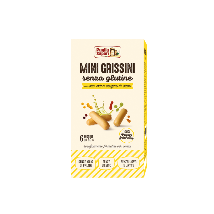 Puglia Sapori Mini Gressins À L'Huile D'Olive Sans Gluten 6x30g