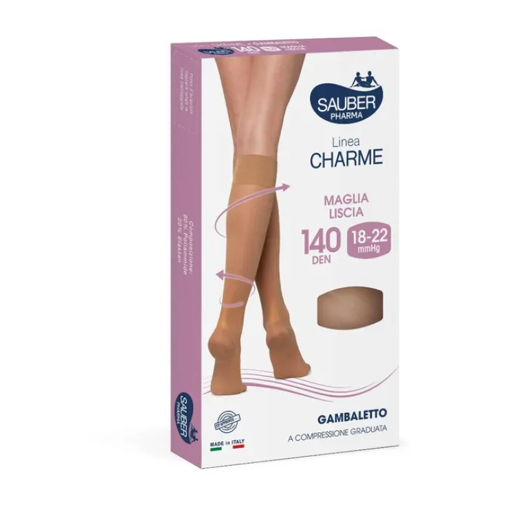 Classic Line Mi-bas 140Den Jersey Lisse Sauber Beige Couleur Taille 3