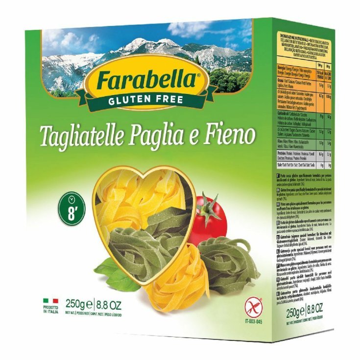 Farabella Tagliatelles De Paille Et De Foin Sans Gluten 250g