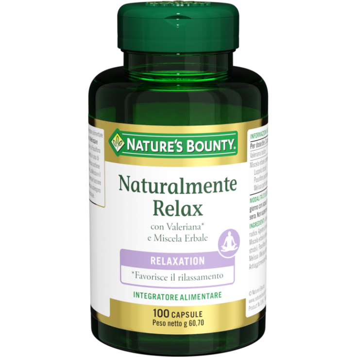 Natural Bounty Naturally Relax Complément Alimentaire 100 Gélules