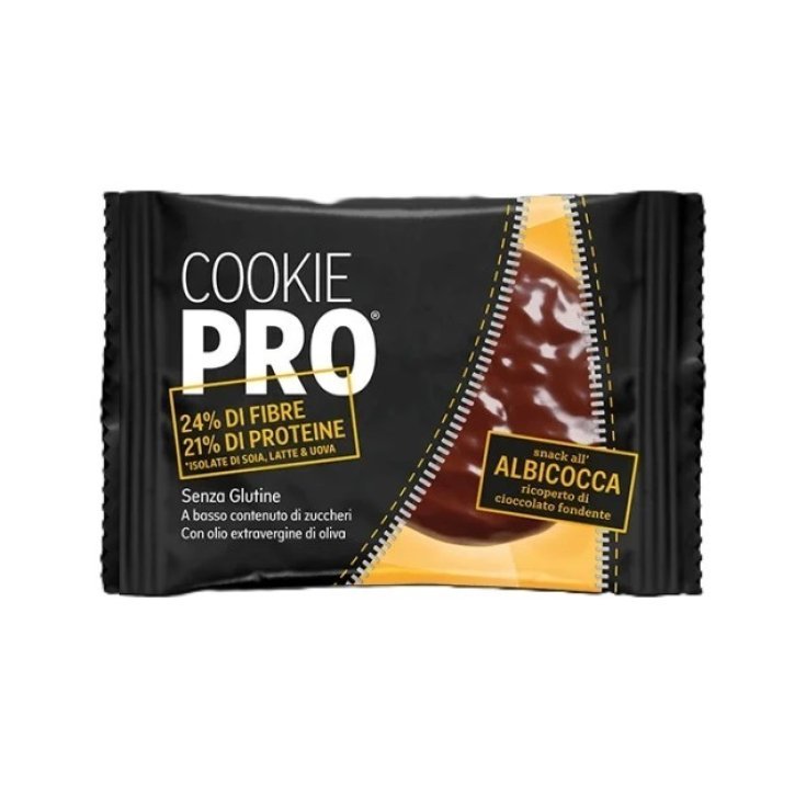 Alevo Cookie Pro Snack Goût Abricot Enrobé De Chocolat Noir Sans Gluten 13.6g