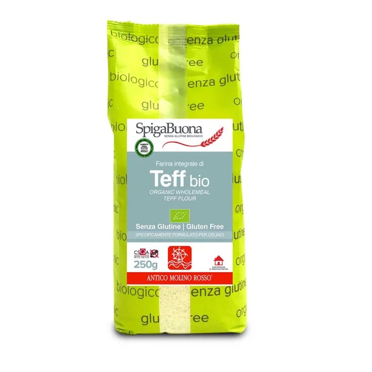 SpigaBuona Farine Complète de Teff Bio Sans Gluten 250g