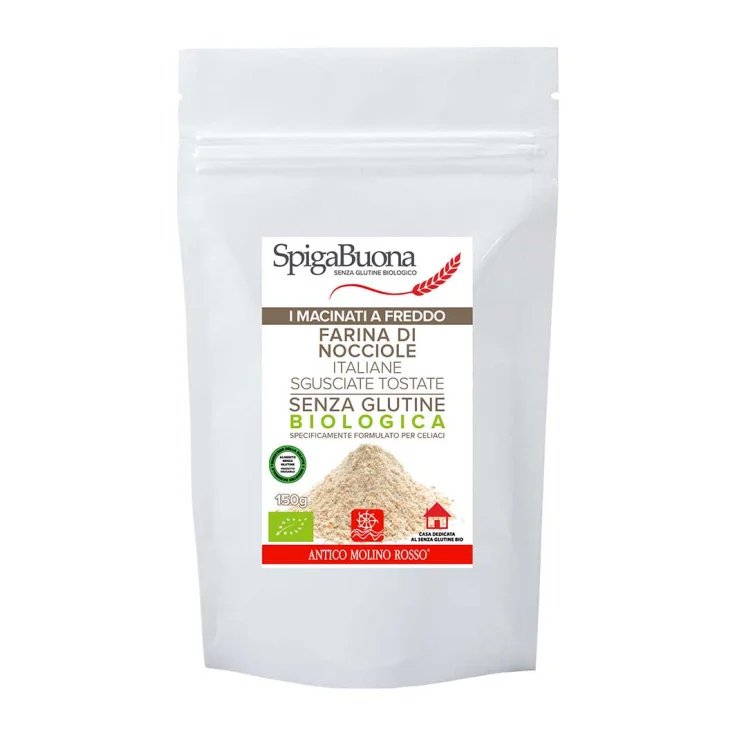 SpigaBuona Farine Complète De Noisettes Italiennes Grillées Bio Sans Gluten 150g