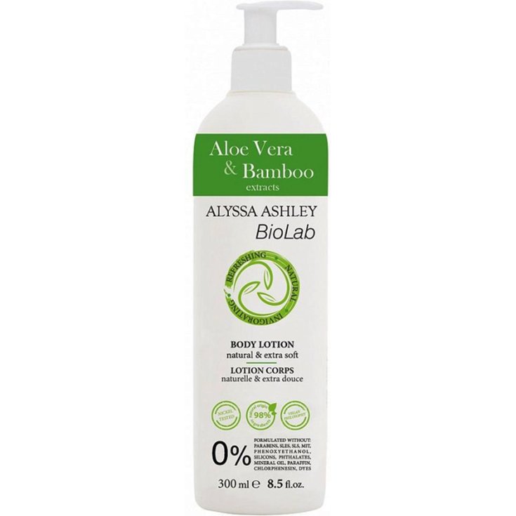 Alyssa Ashley Biolab Lotion Corporelle Aloe Vera Et Bambou 300ml
