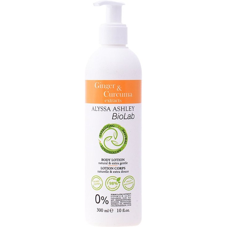 Alyssa Ashley Biolab Lotion Corporelle Gingembre Et Curcuma 300 ml