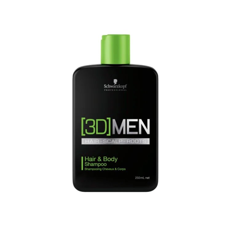 Schwarzkopf Professional 3D Men Shampooing Corps et Cheveux 250ml