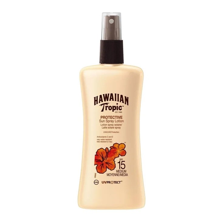 Hawaiian Tropic Lait Solaire Protecteur Spray Spf15 Medium 200 ml