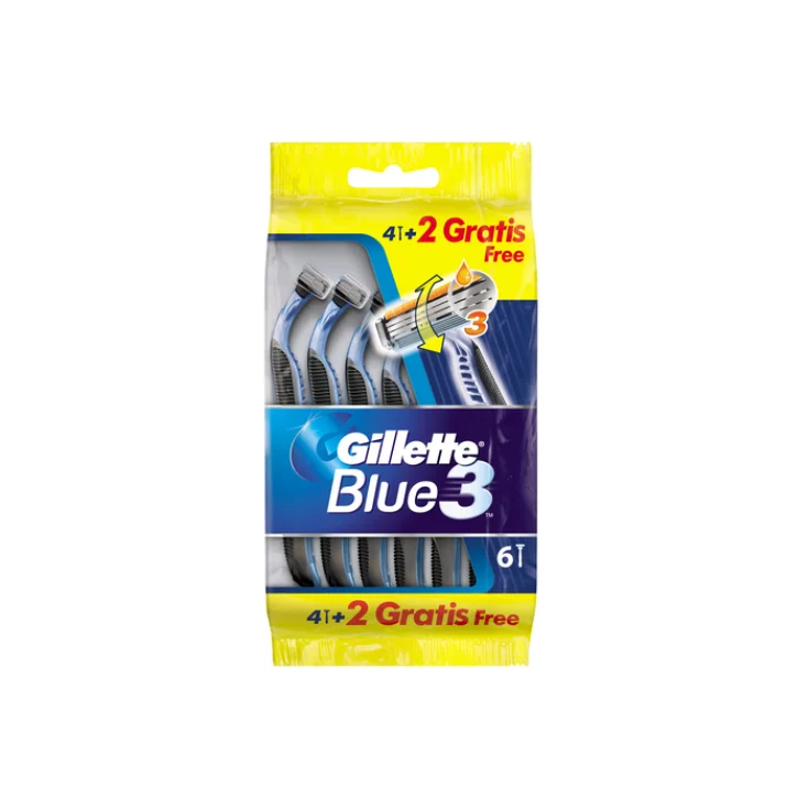 RASOIR GILLETTE BLEU 3 4 + 2 PCS