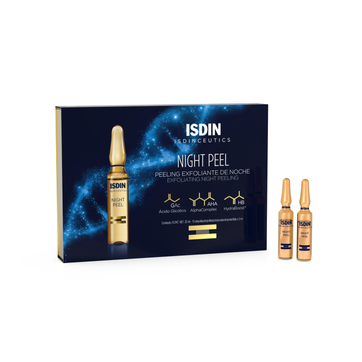 Isdin Isdinceutics Night Peel Exfoliant Nuit Peeling 10 Ampoules x 2 ml