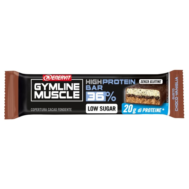Barre Hyper Protéinée 36% Choco Vanille Enervit Gymline Muscle 55g