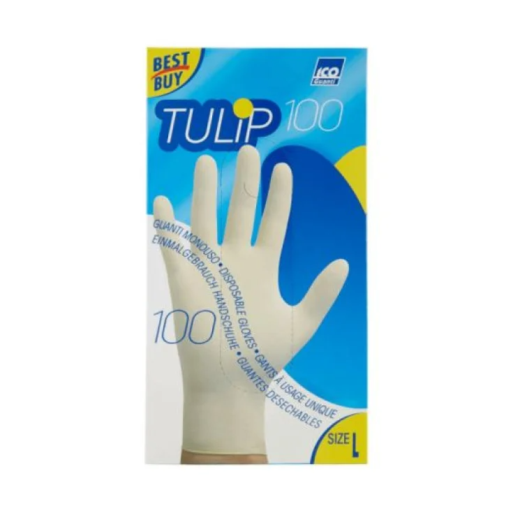 TULIP 100 GANTS JETABLES MIS L