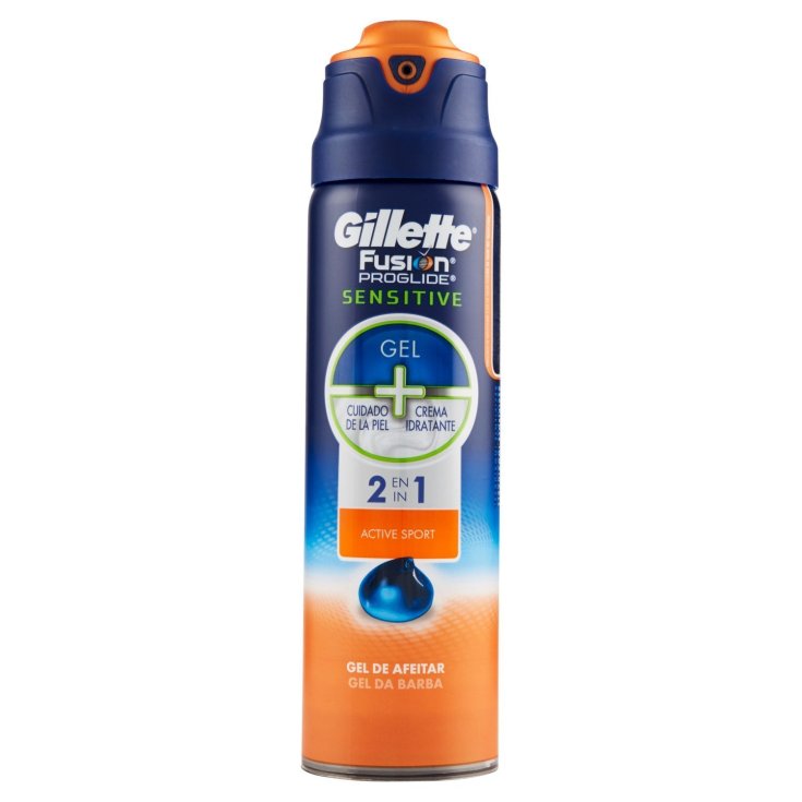 Gillette® Fusion Proglide Sensitive Gel 2 En 1 Sport Actif 170 ml