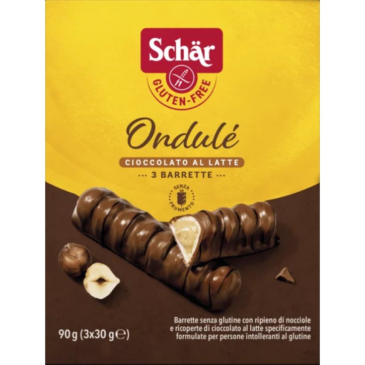 Schar Ondulè Barre de Chocolat Sans Gluten 3x30g