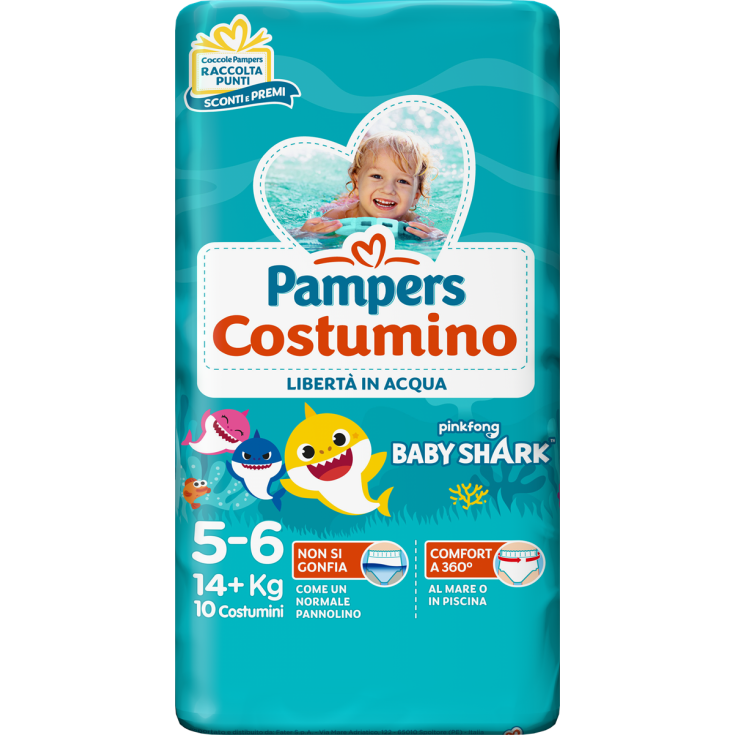 Pampers Le Maillot de Bain Taille 5+ (15 + kg) 10 Maillots de Bain