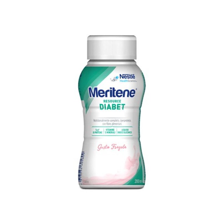 Meritene Resource Diabet Fraise Nourriture à des fins médicales spéciales 200 ml