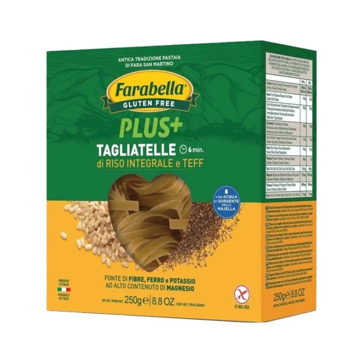 Farabella Plus + Tagliatelles de Riz Complet et Teff Sans Gluten 300g
