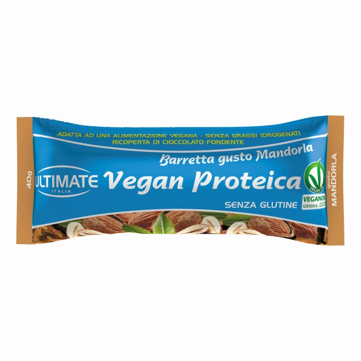 Ultimate Vegan Protein Barre Goût Amande Sans Gluten 40g