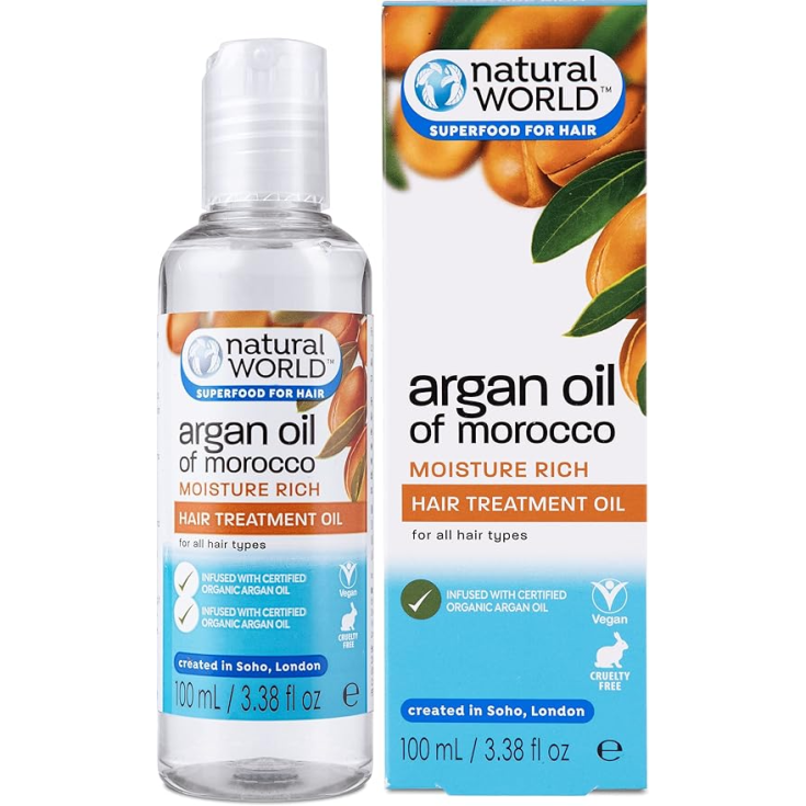 Natural World Huile D'Argan Du Maroc Moist