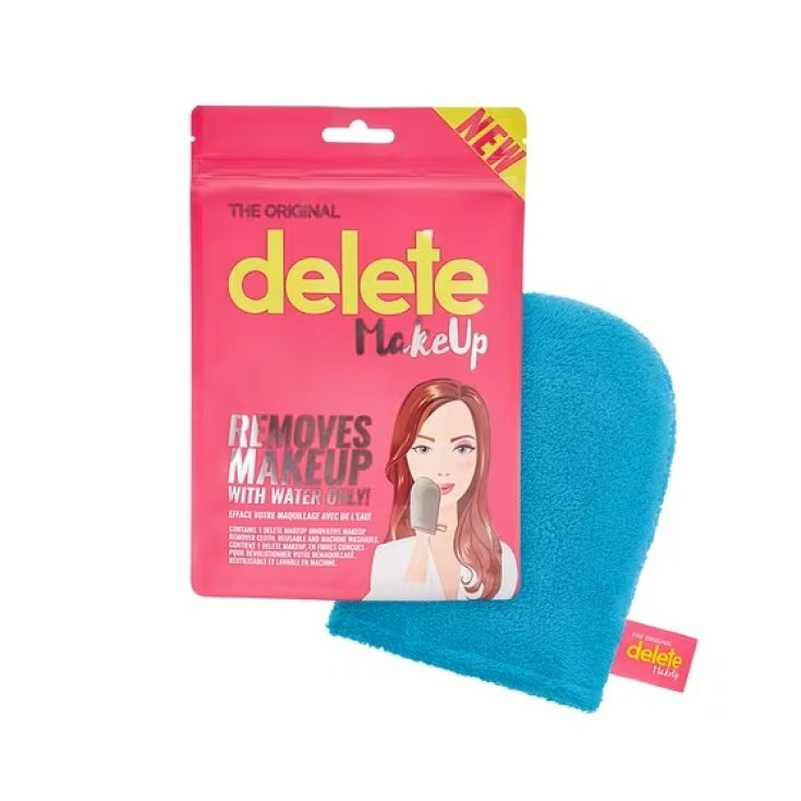 Delete Gant Démaquillant Bleu
