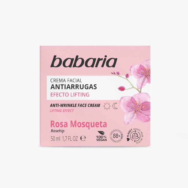 Babaria Crème Visage Huile de Rose Musquée Anti Wrin