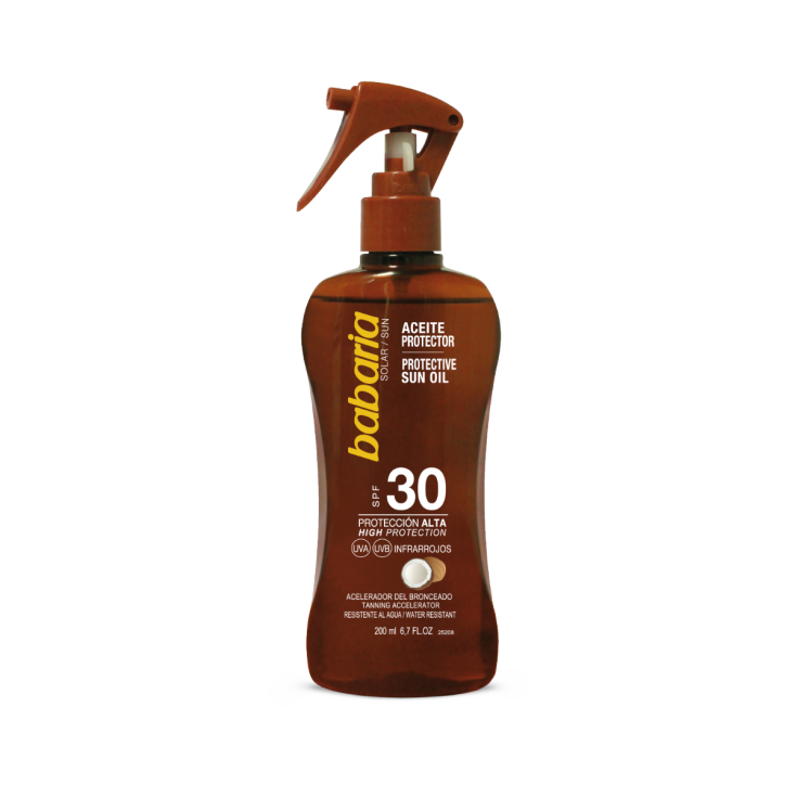 Babaria Huile Bronzante à la Noix de Coco Spray Spf2 3 Babaria Huile Bronzante à la Noix de Coco Spray Spf2 3