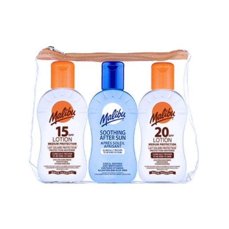 Malibu Lait Corporel Spf20 100ml Coffret 3 Tartes