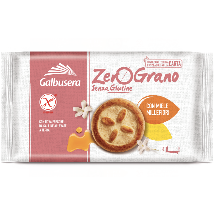 ZeroGrano Sablé Miel Millefiori Galbusera 220g