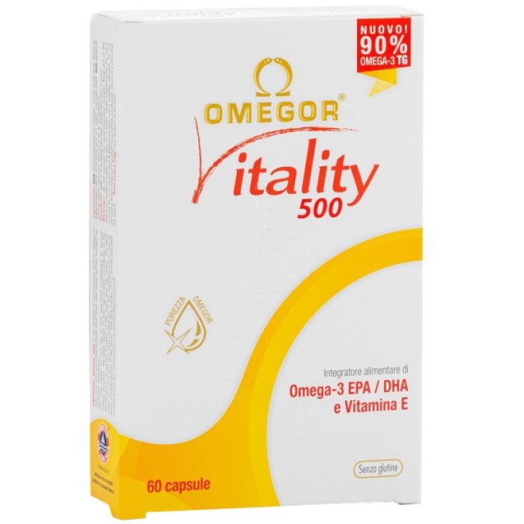 Omegor Vitalité 500 Complément Alimentaire 60 Gélules