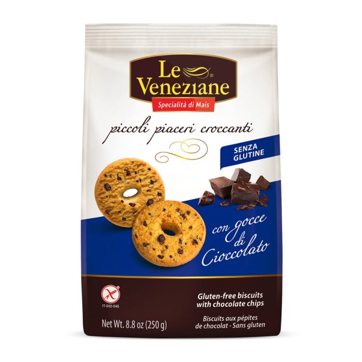 Le Veneziane Biscuits Aux Pépites De Chocolat Sans Gluten 250g