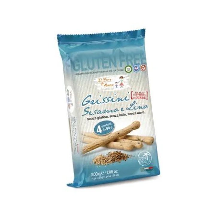 Anna Bread Gressins Sésame/Lin Sans Gluten 200g