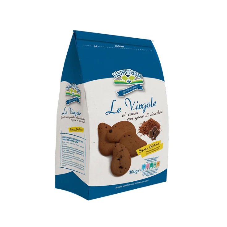 Happy Farm Le Virgole Al Cacao Avec Gouttes De Chocolat Sans Gluten 300g