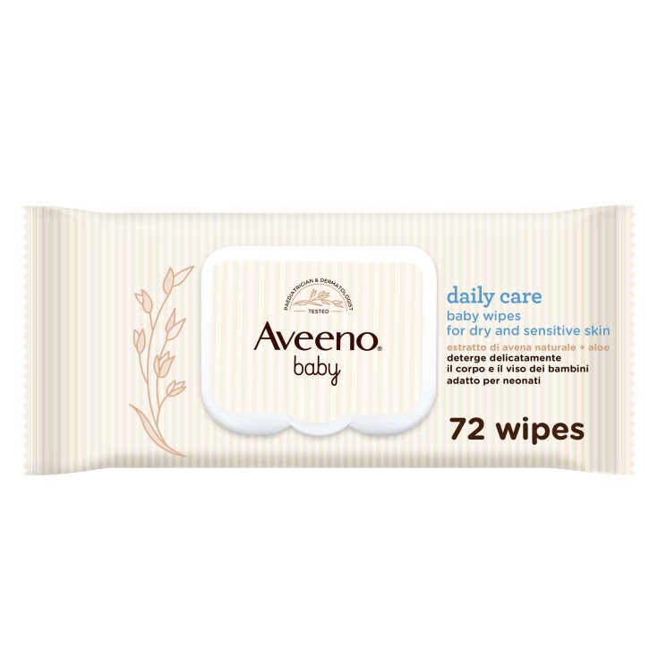 Lingettes de soin quotidien pour bébé Aveeno Baby (4 x 72 lingettes)