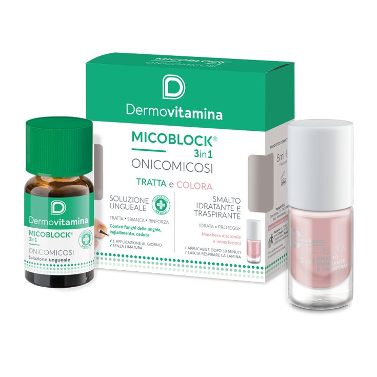 Dermovitamina Micoblock 3 En 1 Gâteries Et Couleurs 7 ml + 5 ml