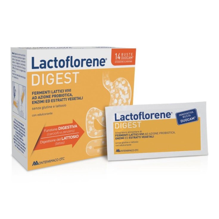 Montefarmaco Lactoflorène Digest Complément Alimentaire 14 Sachets