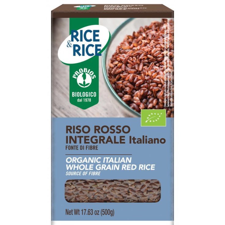 Rice & Rice Riz Rouge Italien Intégral Probios 500g