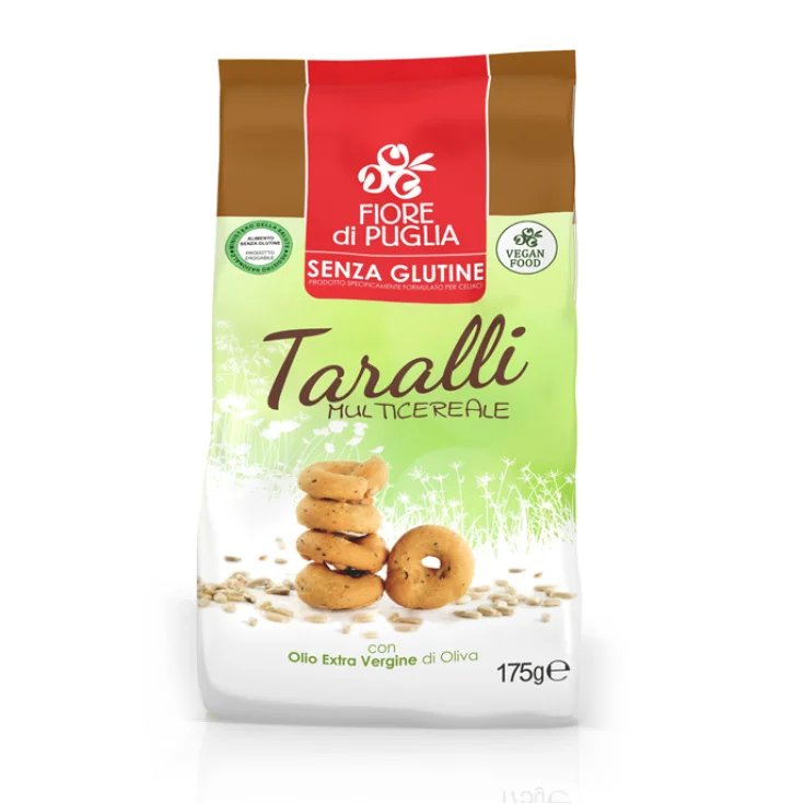 Fiore Di Puglia Taralli multicéréales à l'huile d'olive extra vierge sans gluten 175g