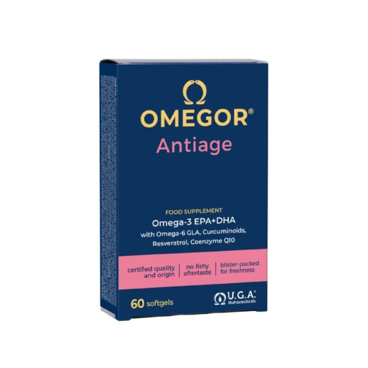 Omegor Antiage Complément Alimentaire Sans Gluten 60 Gélules