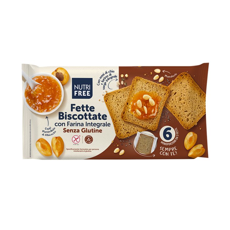 Nutrifree Biscottes de Blé Entier Sans Gluten 225g