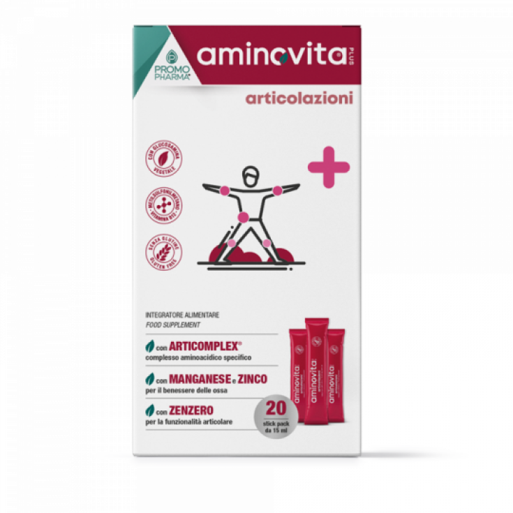 PromoPharma Aminovita Plus Complément Alimentaire Articulations 20 Sticks