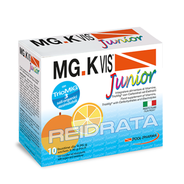 MG.K VIS Junior Réhydratant Orange Pool Pharma 10 Sachets