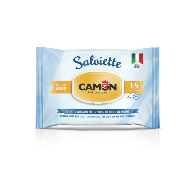 CAMON Amici E Felici Lingettes de poche à la vanille 15 pièces